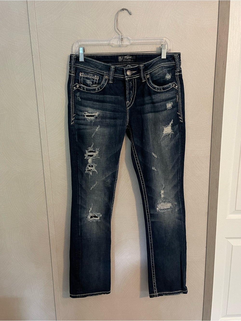 Silver Jeans Co. Aiko Baby Boot - Women’s W29/L31 Y2K Embroidered Jeans